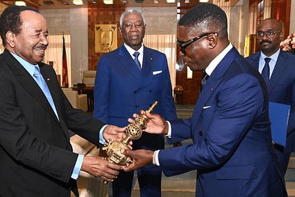 Le Vice-Président de Guinée équatoriale Teodoro Nguema Obiang Mangue reçu au palais de l&rsquo;unité