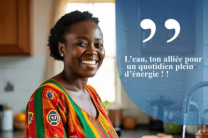 Chaque journée commence mieux avec le sourire et une goutte d’eau !