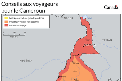 Voyages à l&rsquo;étranger : Le gouvernement canadien met le Cameroun sur la liste rouge