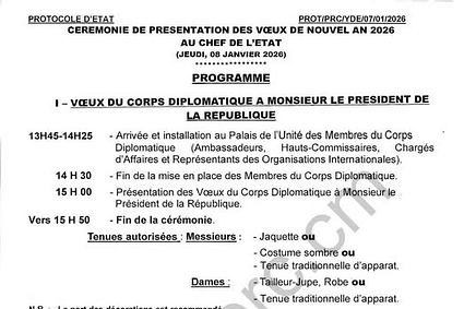 Cameroun: Voici le programme de la cérémonie des voeux du corps diplomatique et des corps constitués à Paul Biya