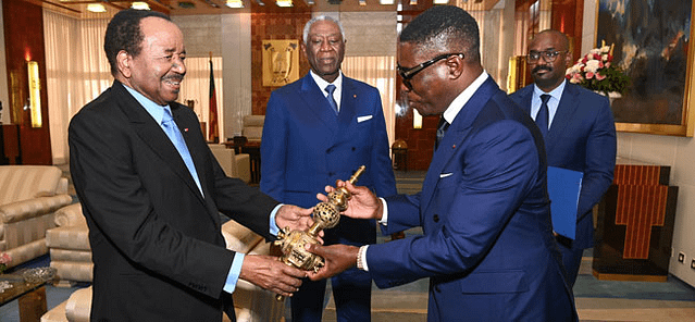 Le Vice-Président de Guinée équatoriale Teodoro Nguema Obiang Mangue reçu au palais de l’unité