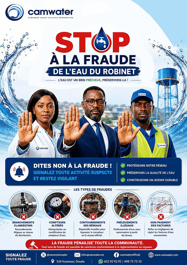 Stop à la fraude et au vol d’eau !